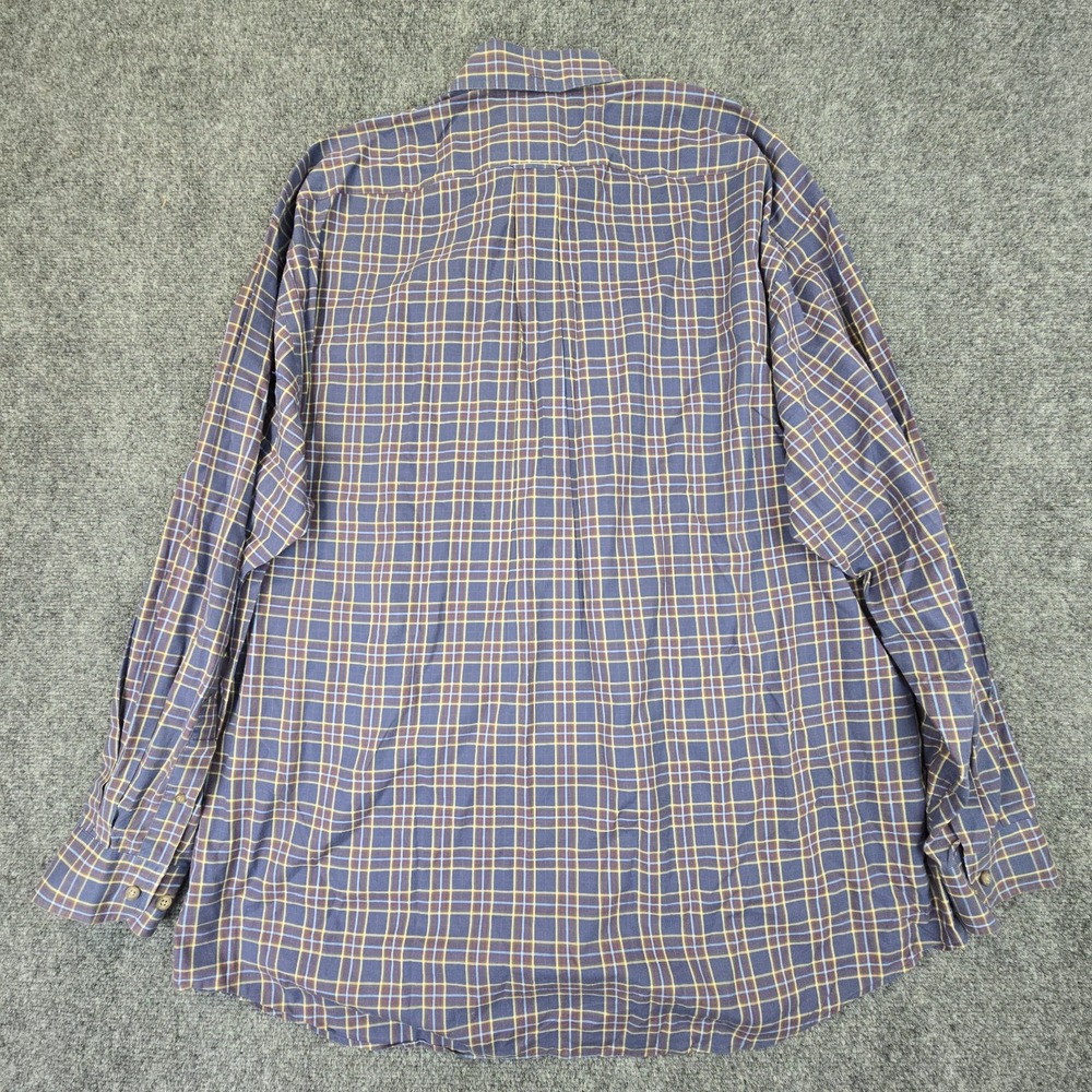 Vintage Façonnable Button-Down Shirt XL Plaid Made in‎ Malaysia 100% Cotton - Picture 3 of 9